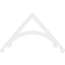 Ekena Millwork Pitch Legacy Architectural Grade PVC Gable Pediment, 48"W x 28"H x 1"P (14/12) GPP048X028X100LEG - alternate 4
